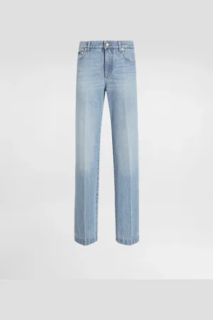 Dolce & Gabbana Jeans Loose aus Denim mit Bügelfalte