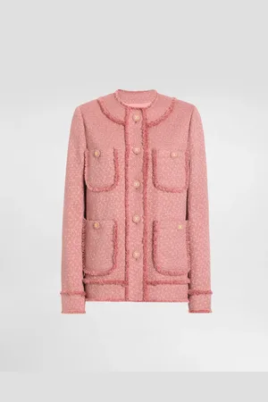 Dolce & Gabbana Einreihige Jacke aus Raschel-Tweed