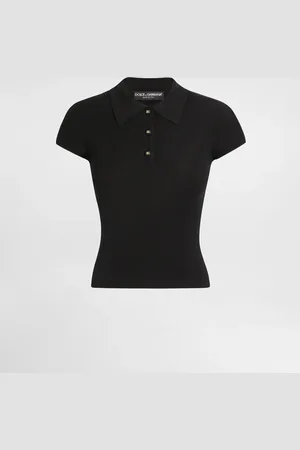 Dolce & Gabbana Geripptes Poloshirt aus Viskose