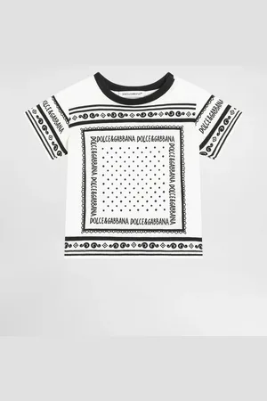 Dolce & Gabbana T-Shirt aus Jersey mit Bandana-Print