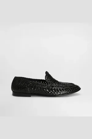 Dolce & Gabbana Slipper aus glänzendem Ziegenleder