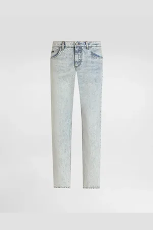 Dolce & Gabbana Jeans Regular aus Baumwolle mit Plakette