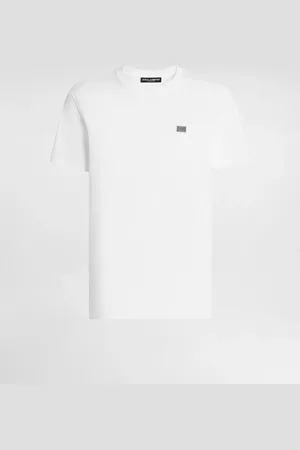 Dolce & Gabbana T-Shirt aus Baumwolle mit Plakette
