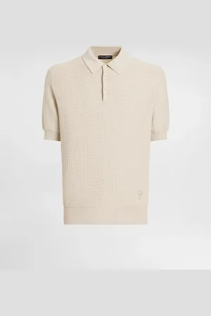 Dolce & Gabbana Poloshirt aus Baumwolle mit Logostickerei