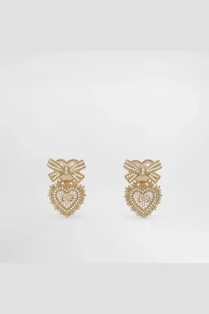 Dolce & Gabbana Devotion earrings in 18kt yellow with diamonds