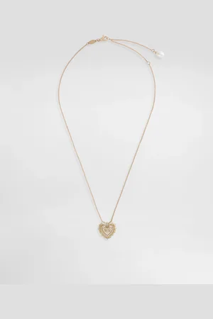 Dolce & Gabbana Devotion necklace in 18kt yellow with diamonds and fresh water pearl