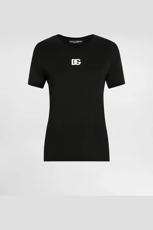 Dolce & Gabbana T-Shirt aus Jersey mit DG-Logostickerei