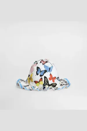 Dolce & Gabbana Poplin bucket hat with butterfly