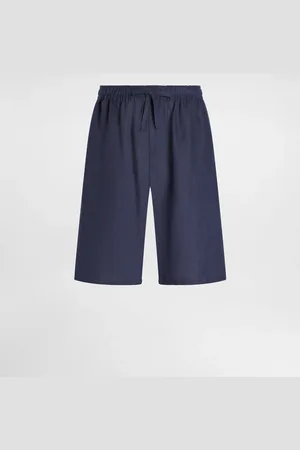 Dolce & Gabbana Bermudas aus Leinen mit DG-Logostickerei