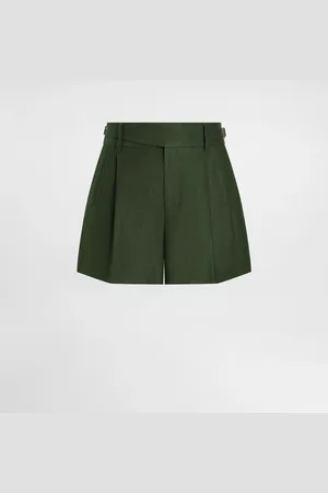 Dolce & Gabbana Bermudas mit doppelter Bundfalte aus Leinenstoff