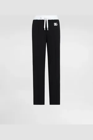 Dolce & Gabbana Jogginghose aus Triacetat mit DG-Logostickerei