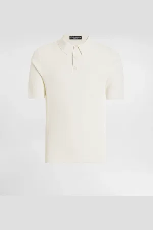 Dolce & Gabbana Geripptes Kurzarmpoloshirt aus Baumwolle