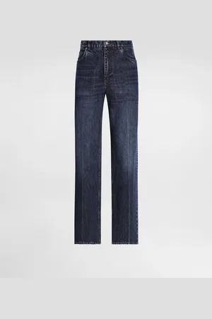 Dolce & Gabbana Oversize-Jeans aus Baumwolle mit Logostickerei
