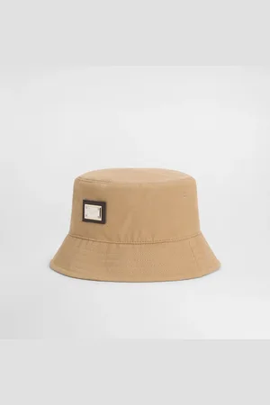Dolce & Gabbana Canvas bucket hat with branded tag