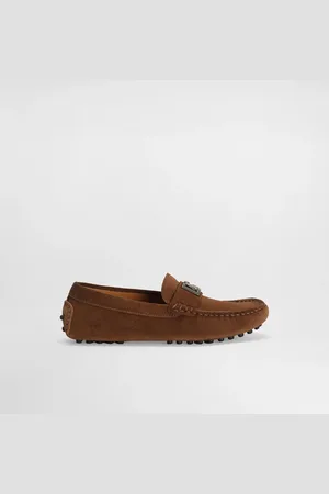 Dolce & Gabbana Mokassin aus Spaltleder mit DG-Logo