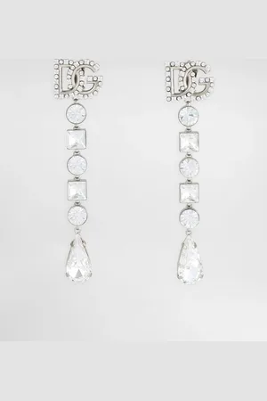 Dolce & Gabbana Ohrhänger mit Strass und DG-Logo