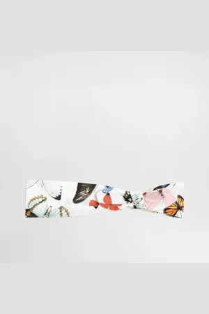 Dolce & Gabbana Stirnband aus Popeline mit Schmetterlingsprint