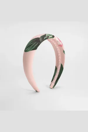Dolce & Gabbana Haarreif aus Popeline mit Rosenprint
