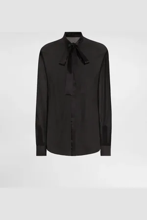 Dolce & Gabbana Bluse aus Chiffon mit Schleife am Kragen