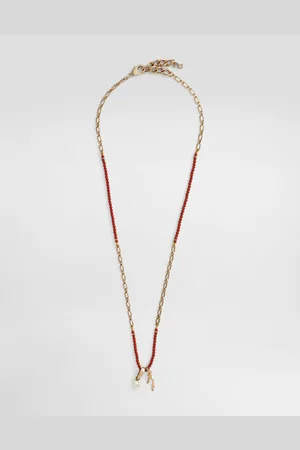 Dolce & Gabbana Halskette aus Metall mit Steinen und Charms