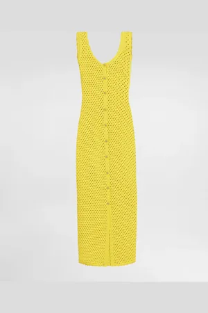 Dolce & Gabbana Langes Kleid aus Häkelstrick