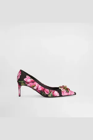 Dolce & Gabbana Pumps aus bedrucktem Brokat