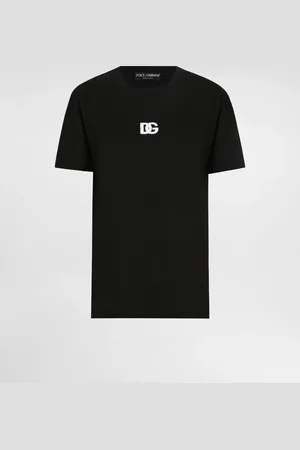 Dolce & Gabbana T-Shirt aus Jersey mit DG-Logostickerei