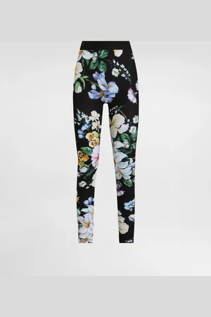 Dolce & Gabbana Activewear-Leggings aus Jersey Blumenprint