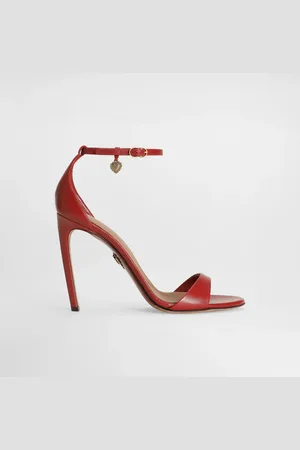 Dolce & Gabbana Sandalette aus glänzendem Ziegenleder