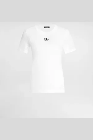 Dolce & Gabbana Jersey T-shirt with DG logo embroidery