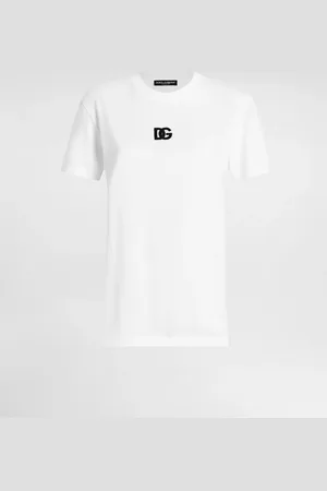 Dolce & Gabbana Jersey T-shirt with DG logo embroidery