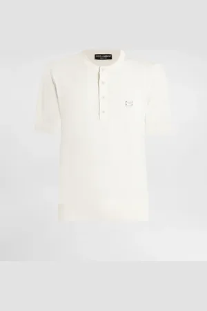 Dolce & Gabbana Rundhalspullover aus Baumwolle mit Plakette