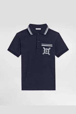 Dolce & Gabbana Poloshirt aus Piqué mit DG-Logo