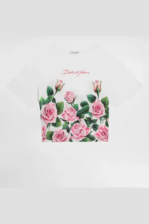 Dolce & Gabbana T-Shirt aus Jersey mit Rosenprint