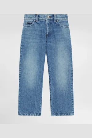 Dolce & Gabbana 5-Pocket-Jeans aus Denim mit Logoplakette
