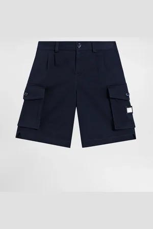 Dolce & Gabbana Bermudas aus Gabardine mit Logoplakette