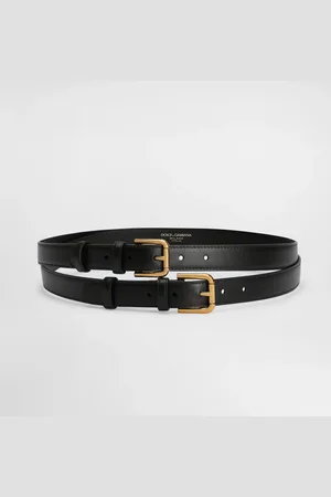 Dolce & Gabbana Doppelgürtel aus Kalbsleder