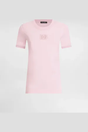 Dolce & Gabbana Jersey T-shirt with raised DG logo embroidery