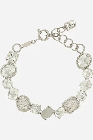 Dolce & Gabbana Armband Anna aus Weißgold 18 kt mit farblosen Topasen