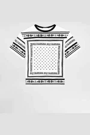 Dolce & Gabbana T-Shirt aus Jersey mit Bandana-Print