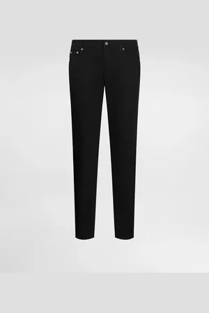 Dolce & Gabbana Washed black slim-fit stretch jeans