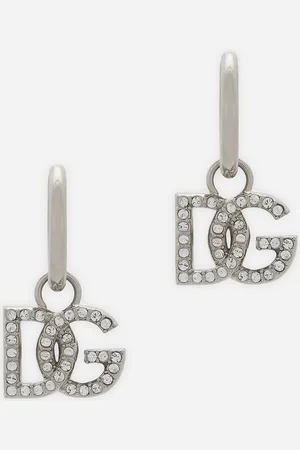 Dolce & Gabbana Creolen mit Anhänger DG-Logo