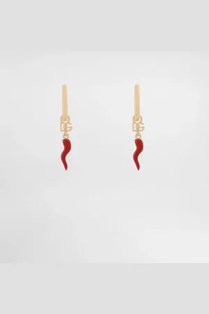 Dolce & Gabbana Creolen mit Glückshorn