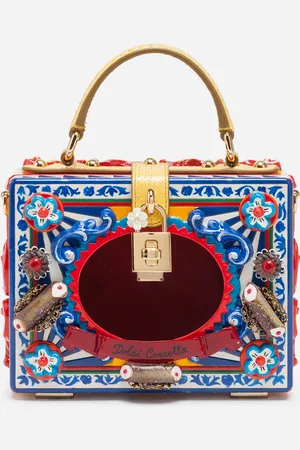 Dolce & Gabbana Dolce Box bag in hand-painted wood