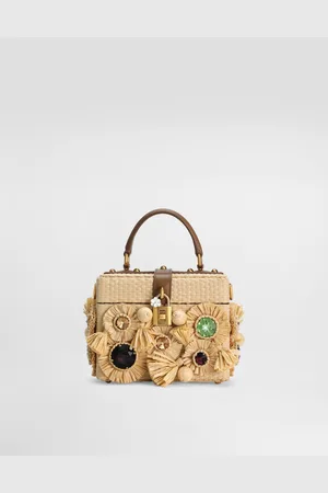 Dolce & Gabbana Gehäkelte Henkeltasche Dolce Box mit Stickerei