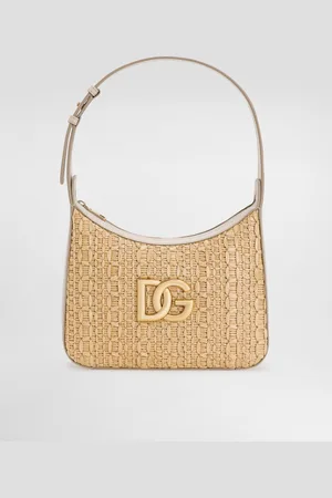Dolce & Gabbana Schultertasche aus gehäkeltem Bast
