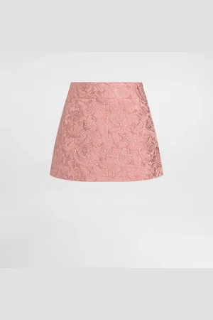 Dolce & Gabbana Floral matelassé jacquard miniskirt