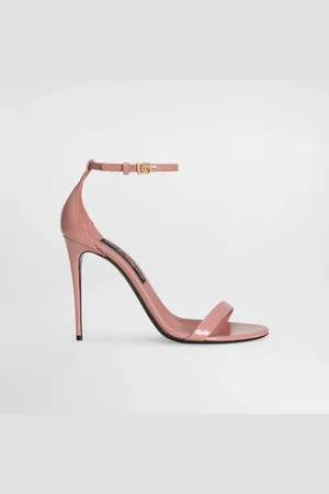 Dolce & Gabbana Sandalette aus glänzendem Kalbsleder