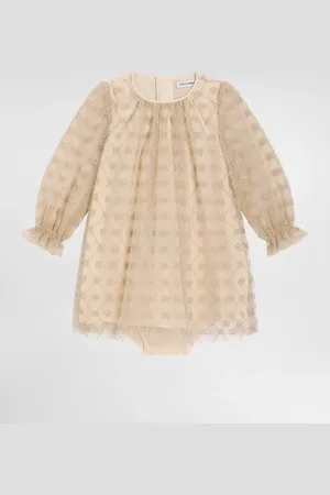 Dolce & Gabbana Kleid aus Tüll mit DG-Stickerei