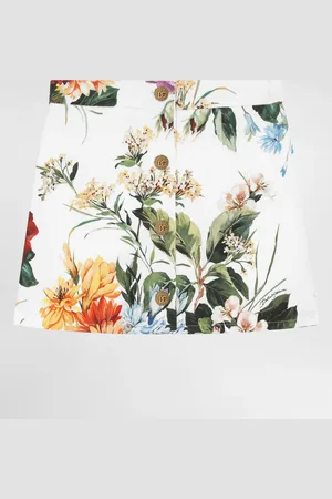 Dolce & Gabbana Rock aus Wandgewebe mit Blumenprint